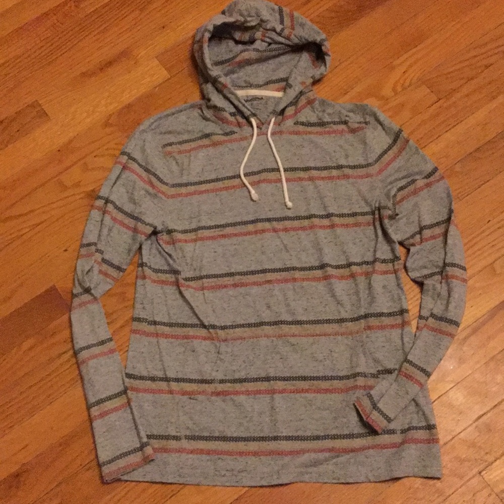 Mens long sleeve hooded t shirt